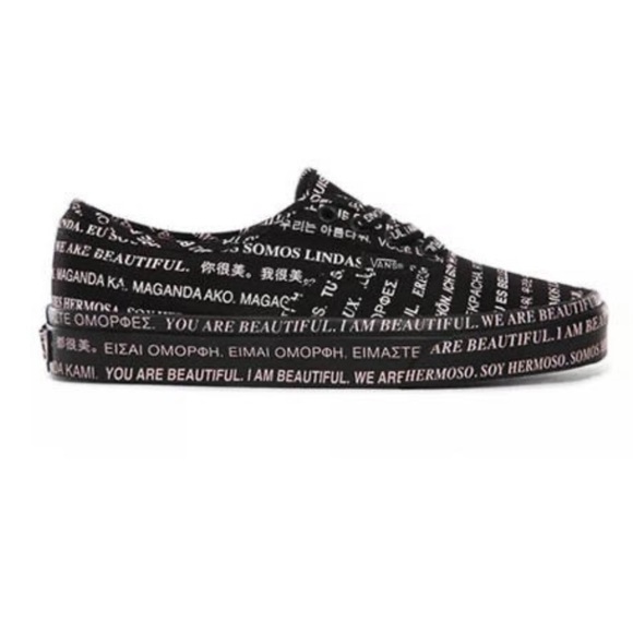 NWT VANS We Are Beautiful Black Sneakers - Picture 2 of 5